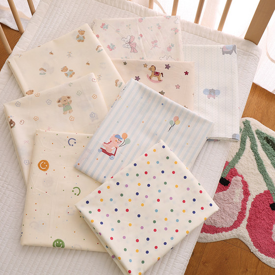 Summer baby cot cover pure cotton A-type mattress cover children's sheets baby splicing bed custom made kindergarten
Summer baby cot cover pure cotton A-type mattress cover children's sheets baby splicing bed custom made kindergarten