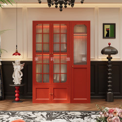 French-Style Vintage Wardrobe for Home Bedroom, Steel Simple Large-Capacity Storage Cabinet, Small Apartment Combination Wardrobe French-Style Vintage Wardrobe for Home Bedroom, Steel Simple Large-Capacity Storage Cabinet, Small Apartment Combination Wardrobe