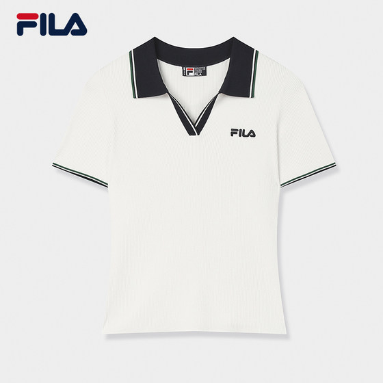 FILA official women's knitted sweater 2025 autumn new fashion casual contrast V-neck short-sleeved POLO shirt
FILA official women's knitted sweater 2025 autumn new fashion casual contrast V-neck short-sleeved POLO shirt