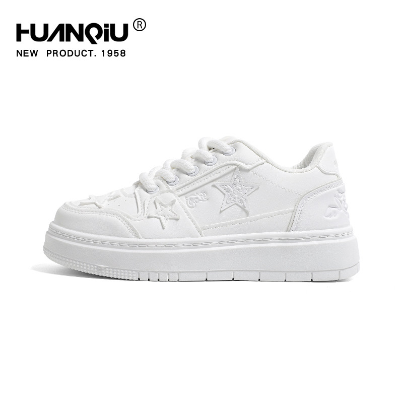 Huanqiu Women's Thick Sole Sneakers Casual Fashion Shoes