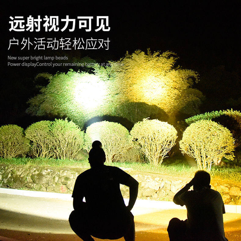 독일 수입 광부 램프, 매우 긴 배터리 수명, 강한 빛, LED 장거리, 충전식, 방수, 초고휘도 헤드 장착형 야간 낚시 램프 -