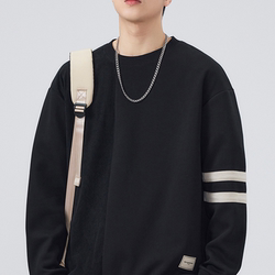 Round neck sweatshirt men's spring and autumn 2025 new trendy versatile long-sleeved T-shirt Round neck sweatshirt men's spring and autumn 2025 new trendy versatile long-sleeved T-shirt