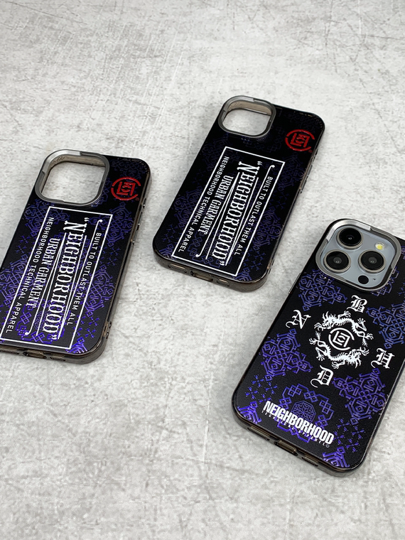 CLOT NEIGHBORHOOD URBAN GARMENT New Electroplated 15, 14, 13, 12 iPhone Case