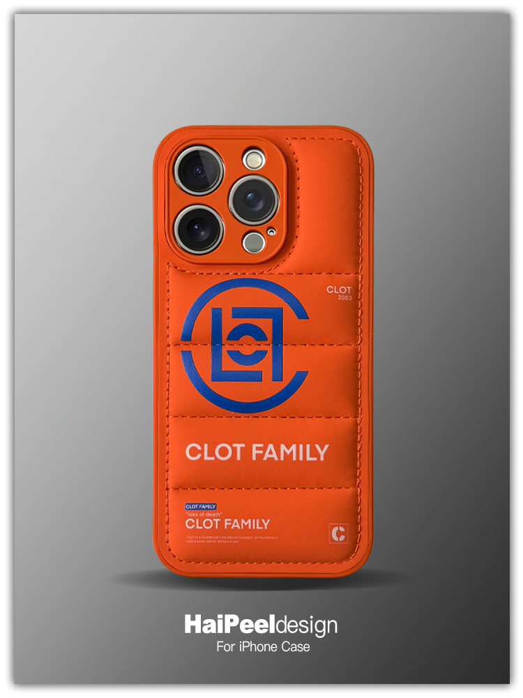 CLOT Family New Phone Cases Covers Puffy Puffer Down Jacket Trendy