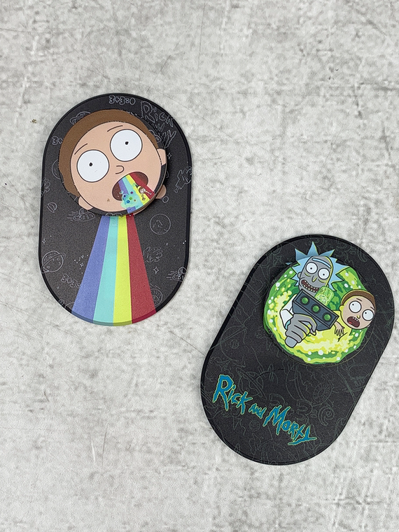 Cartoon Nintendo Rick N Morty Mario Removable Suction Cap – MagSafe Magnetic Ring Finger Holder Kickstand – Accessories – 15