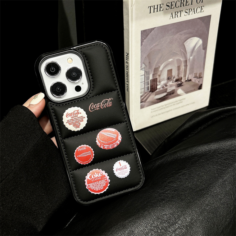 Coca-Cola Cap New Puffy Puffer Down Jacket 15, 14, 13, 12 iPhone Case