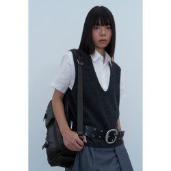 Rebornique Korean Style Y2K Outfit Double-Row Hole Design Wide Belt Niche High-End Belt for Women Rebornique Korean Style Y2K Outfit Double-Row Hole Design Wide Belt Niche High-End Belt for Women