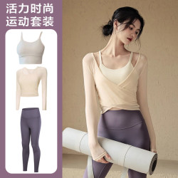 Yoga Clothing for Women, Two-Piece Set, 2025 New Style, High-End Pilates Training Clothes, Fitness Suit, Sports Long-Sleeved Top Yoga Clothing for Women, Two-Piece Set, 2025 New Style, High-End Pilates Training Clothes, Fitness Suit, Sports Long-Sleeved Top