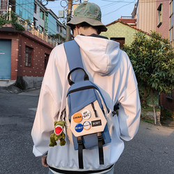 Crossbody Bag Men's Chest Bag ins Trendy Brand Sports Student Small Backpack Casual Japanese Style Student Shoulder Bag Crossbody Bag Crossbody Bag Men's Chest Bag ins Trendy Brand Sports Student Small Backpack Casual Japanese Style Student Shoulder Bag Crossbody Bag