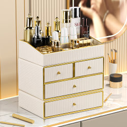 Japanese Cosmetics Storage Box, Dressing Table, Skincare Desktop, Multifunctional Organizer, Dustproof, Jewelry, High-End Drawer Type Japanese Cosmetics Storage Box, Dressing Table, Skincare Desktop, Multifunctional Organizer, Dustproof, Jewelry, High-End Drawer Type