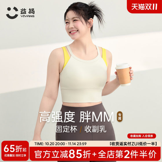 Yiyang large size sports underwear high-intensity shock-proof bra fat MM running yoga suit gathering beautiful back sports vest 
Yiyang large size sports underwear high-intensity shock-proof bra fat MM running yoga suit gathering beautiful back sports vest