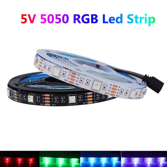 5V30 lamp 5050rgb lamp strip DIY TV background atmosphere glue waterproof furniture toy kite decorative light strip
5V30 lamp 5050rgb lamp strip DIY TV background atmosphere glue waterproof furniture toy kite decorative light strip