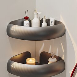 High-looking bathroom storage rack without punching bathroom triangle basket toilet washbasin wall storage corner High-looking bathroom storage rack without punching bathroom triangle basket toilet washbasin wall storage corner