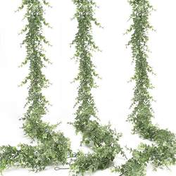 Wall Hanging Decoration, Artificial Green Plant Vines, Green Leaves, Ceiling Decoration, Fake Flower Vines, Balcony Cover-Up, Plastic Baby's Breath Wall Hanging Decoration, Artificial Green Plant Vines, Green Leaves, Ceiling Decoration, Fake Flower Vines, Balcony Cover-Up, Plastic Baby's Breath