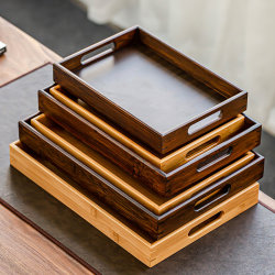 Japanese-Style Tray Tea Tray for Home Use, Kung Fu Tea Set, Living Room Creative Tea Tray, Bamboo Tea Coaster, Rectangular Hand-Pulled Tray Japanese-Style Tray Tea Tray for Home Use, Kung Fu Tea Set, Living Room Creative Tea Tray, Bamboo Tea Coaster, Rectangular Hand-Pulled Tray