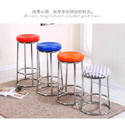 Restaurant water bar bar chair stool bar game hall bar stool mobile phone counter front desk heightened household round stool Restaurant water bar bar chair stool bar game hall bar stool mobile phone counter front desk heightened household round stool