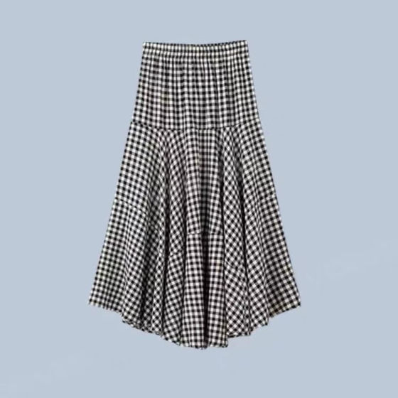Dahong official summer plan French Hepburn style irregular plaid skirt fashionable age-reducing miu series
Dahong official summer plan French Hepburn style irregular plaid skirt fashionable age-reducing miu series