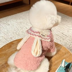 Dog and Cat Clothes, Cotton Coat, Autumn and Winter Warm Fleece-Lined Four-Legged Sweatshirt, Small Dog Baseball Jacket, Teddy Schnauzer Dog and Cat Clothes, Cotton Coat, Autumn and Winter Warm Fleece-Lined Four-Legged Sweatshirt, Small Dog Baseball Jacket, Teddy Schnauzer