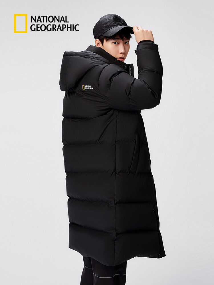 ナショナル ジオグラフィック メンズ ロング ダウンジャケット