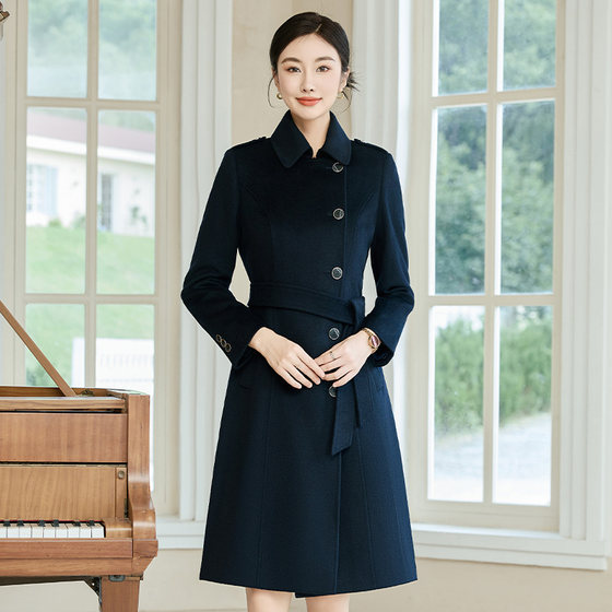 High-end professional 90% wool woolen coat for women's autumn and winter new wool coat mid-length sales office work clothes High-end professional 90% wool woolen coat for women's autumn and winter new wool coat mid-length sales office work clothes