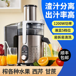 Liguo Commercial Juicer with Pulp Separation, High-Power, Fully Automatic, for Home Use, Fresh Fruit, Celery, Sugarcane Juicer Liguo Commercial Juicer with Pulp Separation, High-Power, Fully Automatic, for Home Use, Fresh Fruit, Celery, Sugarcane Juicer