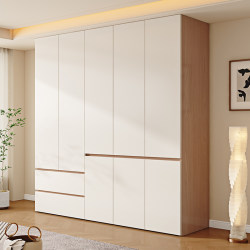 Xinjiang  Wardrobe Home Bedroom Solid Wood Cabinet Modern Casual Simple Large Wardrobe Segmented Small Apartment Xinjiang  Wardrobe Home Bedroom Solid Wood Cabinet Modern Casual Simple Large Wardrobe Segmented Small Apartment