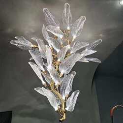 All copper leaf living room dining room chandeliers bedroom lamp Zhongshan lamp collection light luxury creative main lamp branch stairs lamp All copper leaf living room dining room chandeliers bedroom lamp Zhongshan lamp collection light luxury creative main lamp branch stairs lamp