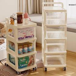 Small Cart Snack Storage Rack Baby Products Storage Cabinet Floor Movable Baby Toy Storage Rack Milk Factory Small Cart Snack Storage Rack Baby Products Storage Cabinet Floor Movable Baby Toy Storage Rack Milk Factory