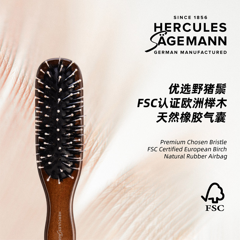독일 HEGELI 에어백 에어 쿠션 강모 빗은 휴대하기 쉽고 머리 비늘을 닫으며 짧은 머리를 가진 여성에게 적합합니다 9044-