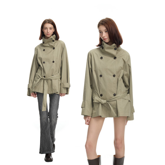 Veryrareme enzyme-washed soft stand collar raspover sleeve short windbreaker jacket
Veryrareme enzyme-washed soft stand collar raspover sleeve short windbreaker jacket