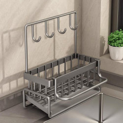 Popular rag rack, dishwasher pool sponge drain rack, household kitchen sink storage rack, countertop multi-function storage rack Popular rag rack, dishwasher pool sponge drain rack, household kitchen sink storage rack, countertop multi-function storage rack