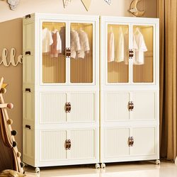 Storage Cabinet, Clothes Organizer, Mobile Household Snack Storage Cabinet, Installation-Free Wardrobe, Baby Storage, Children's Wardrobe Storage Cabinet, Clothes Organizer, Mobile Household Snack Storage Cabinet, Installation-Free Wardrobe, Baby Storage, Children's Wardrobe