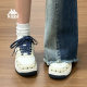 Kappa thick-soled sneakers women's shoes 2025 winter new popular casual plus velvet white shoes versatile sports shoes Kappa thick-soled sneakers women's shoes 2025 winter new popular casual plus velvet white shoes versatile sports shoes