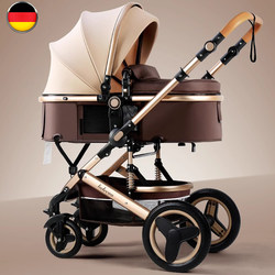 German Baby Stroller Can Sit and Lie Down, New Two-Way High-View Folding Shock-Absorbing Newborn Baby Stroller German Baby Stroller Can Sit and Lie Down, New Two-Way High-View Folding Shock-Absorbing Newborn Baby Stroller