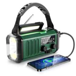 Cross-border multi-functional hand-cranked radio outdoor emergency FMAM solar charging lighting portable flashlight Cross-border multi-functional hand-cranked radio outdoor emergency FMAM solar charging lighting portable flashlight