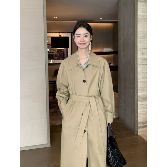 Maven Lin combed cotton windbreaker women's temperament 2025 spring and autumn new high-end mid-length coat jacket
Maven Lin combed cotton windbreaker women's temperament 2025 spring and autumn new high-end mid-length coat jacket