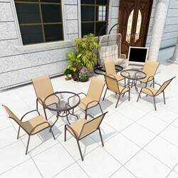 Outdoor yard balcony terrace leisure table and chair combination sun room yard piece garden open-air stacker chair 1 furniture table Outdoor yard balcony terrace leisure table and chair combination sun room yard piece garden open-air stacker chair 1 furniture table