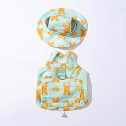 Spring and summer puppy clothing breathable elastic bear traction cool clothing hooded suit Bichon cooling pet Spring and summer puppy clothing breathable elastic bear traction cool clothing hooded suit Bichon cooling pet