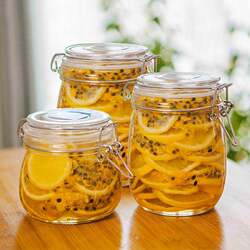 Glass Food-Grade Sealed Jars Storage Bottles Pickle Jars Tea Honey Empty Grain Sealed Jars with Lids Glass Food-Grade Sealed Jars Storage Bottles Pickle Jars Tea Honey Empty Grain Sealed Jars with Lids