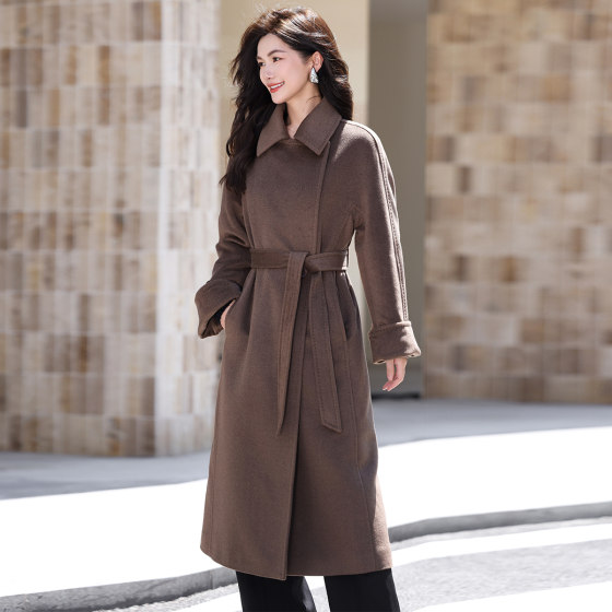 Yuerong Windsor Princess Lined Pure Cashmere Coat Mid-length Loose Thickened Purple Velvet 100% Cashmere Coat
Yuerong Windsor Princess Lined Pure Cashmere Coat Mid-length Loose Thickened Purple Velvet 100% Cashmere Coat