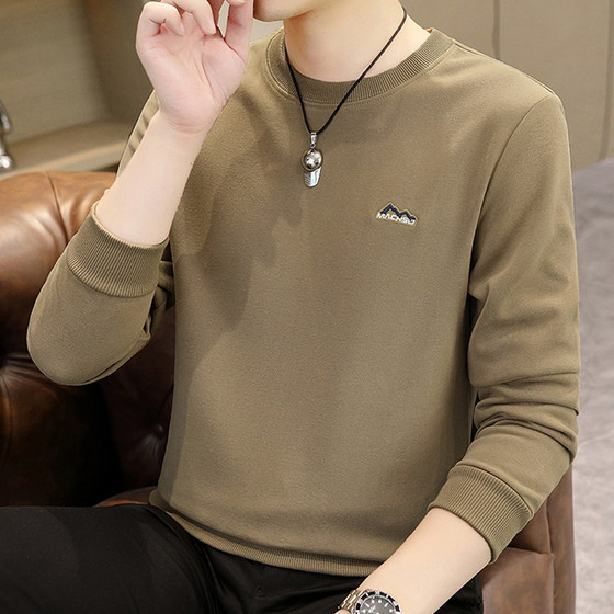 Long-sleeved shirt for men round neck without hats in spring and autumn trendy brand fashion sweatshirt for young men's clothing with base shirt
Long-sleeved shirt for men round neck without hats in spring and autumn trendy brand fashion sweatshirt for young men's clothing with base shirt