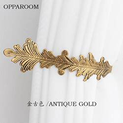 Leaf Fengwei high-end curtain wall fixed hook wall hook European style wall hanging wall hook hanging accessories silver gold Leaf Fengwei high-end curtain wall fixed hook wall hook European style wall hanging wall hook hanging accessories silver gold