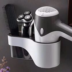 No punching wall hanging bathroom bathroom storage rack toilet rack hair dryer rack bathroom washbasin storage rack No punching wall hanging bathroom bathroom storage rack toilet rack hair dryer rack bathroom washbasin storage rack