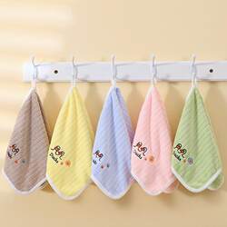 Children's face wash towel Coral velvet Cute cute duck children's towel Household thickened kindergarten baby face wash handkerchief Children's face wash towel Coral velvet Cute cute duck children's towel Household thickened kindergarten baby face wash handkerchief