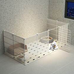 Dog Fence, Pet Cage, Indoor Den for Teddy, Bichon, Corgi, and Cats, Freely Combinable, Anti-Escape, High-Density Dog Fence, Pet Cage, Indoor Den for Teddy, Bichon, Corgi, and Cats, Freely Combinable, Anti-Escape, High-Density