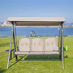 Outdoor swing chair Garden chair Iron hanging blue Three-person swing chair Outdoor furniture Garden rocking chair Swing Outdoor swing chair Garden chair Iron hanging blue Three-person swing chair Outdoor furniture Garden rocking chair Swing