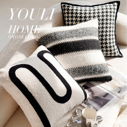 Modern Minimalist Pillow, Light Luxury and High-End Feel, Nordic Fabric Bed Cushion, Living Room Sofa Pillow Cover with Insert Modern Minimalist Pillow, Light Luxury and High-End Feel, Nordic Fabric Bed Cushion, Living Room Sofa Pillow Cover with Insert