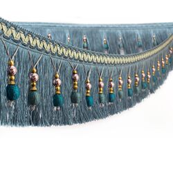 10 cm curtain lace tassel hanging ears decorative lace gold bead dragon beard curtain head decorative accessories 10 cm curtain lace tassel hanging ears decorative lace gold bead dragon beard curtain head decorative accessories