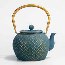 New direct selling foreign trade European and American style iron kettle, brewing flower tea, brewing coffee, brewing tea set, soft decoration home decoration hotel New direct selling foreign trade European and American style iron kettle, brewing flower tea, brewing coffee, brewing tea set, soft decoration home decoration hotel