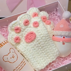 Cat Claw Gloves Hand Knitted Material Pack Cat Claw Gloves Hand Knitted Material Pack